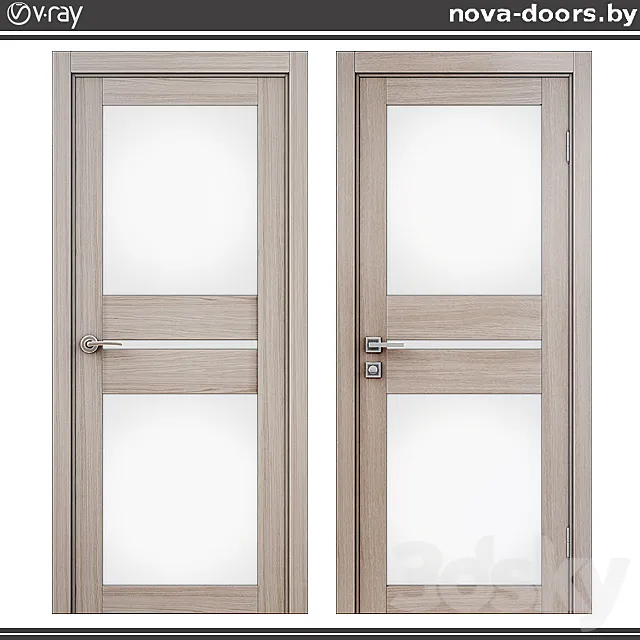 Doors Dominica (eco-blanket) 600 oak smoky. 3DModel