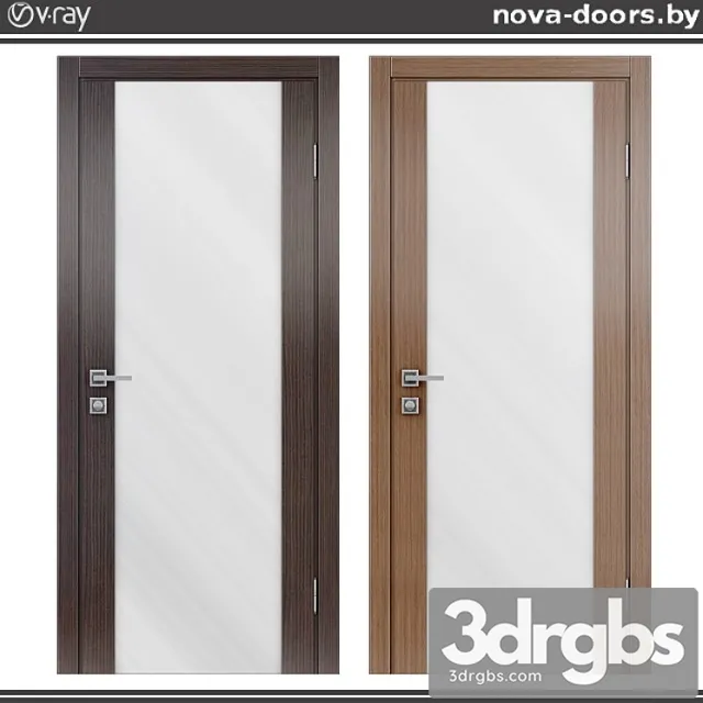 Doors Dominica Ecoveneer 200 Oak Gray 200 Walnut Vela 3D Model Download
