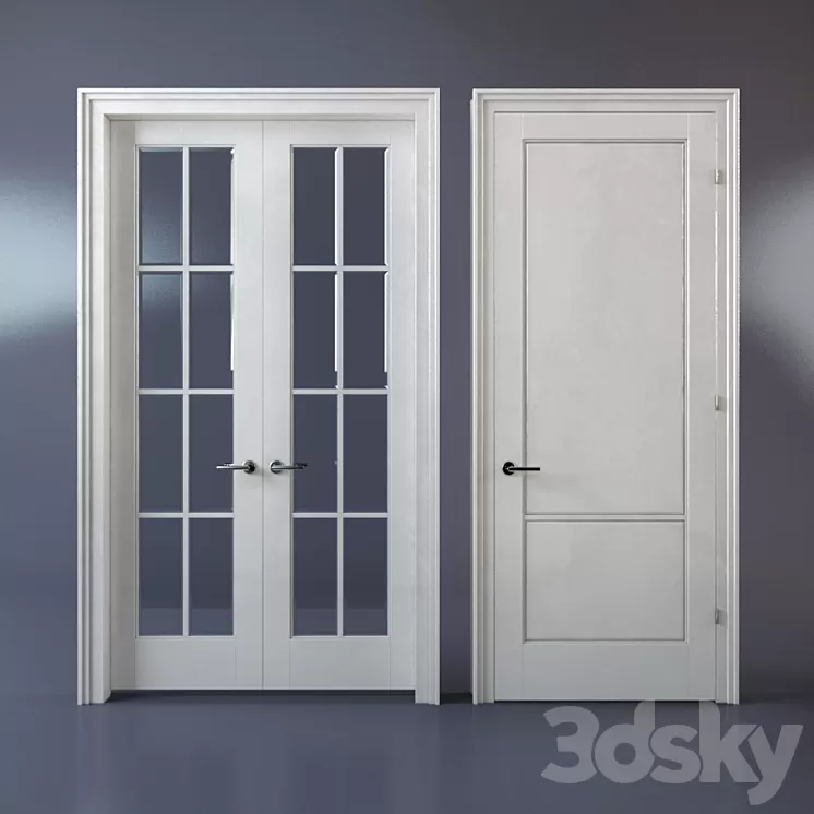 Doors neaclassik 3D Model