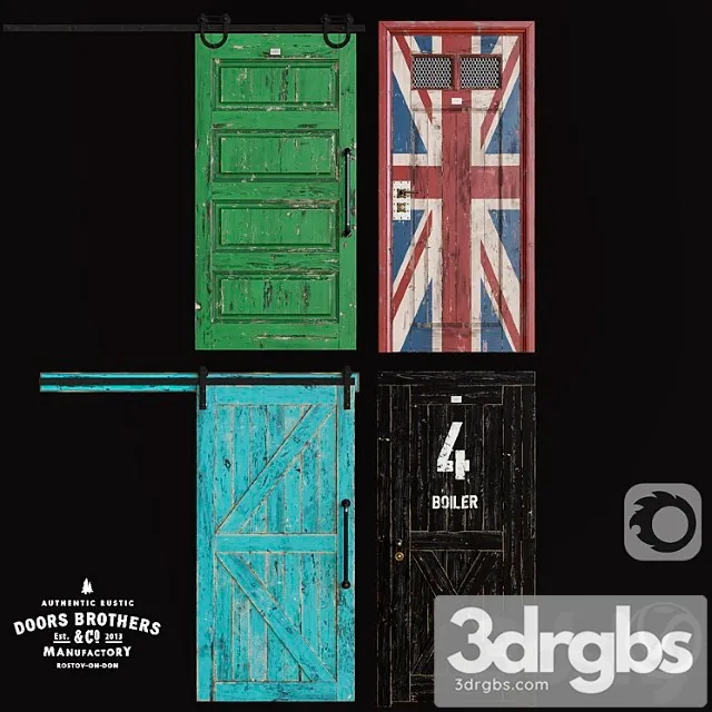 Doors pack by doors brothers 3D Model Download