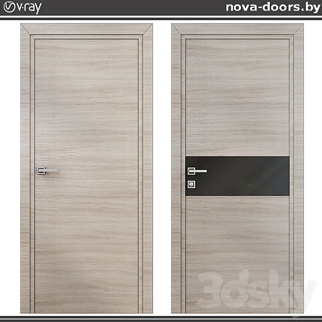 Doors Profil Doors Z (eco-blanket) 1Z cappuccino crochet \ 4Z cappuccino cross 3DModel