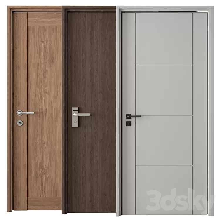Doors Set 57 3D Model Free Download