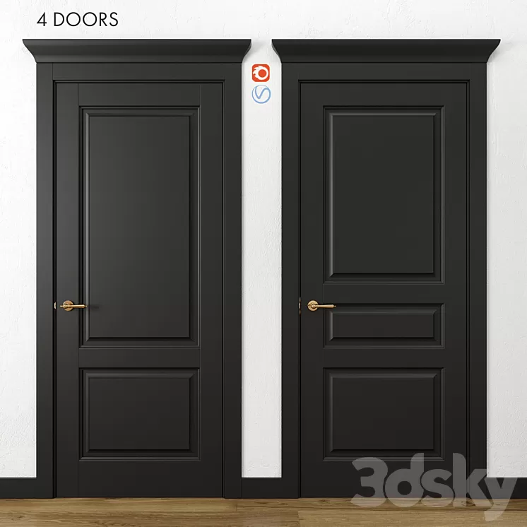 Doors Volhovets Galant part 1 3D Model