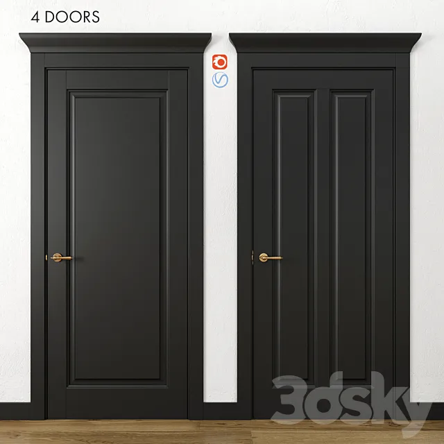 Doors Volhovets Galant part 2 3D Model