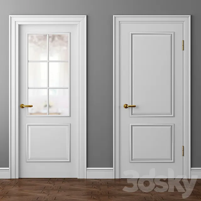 Doors Volhovets Paris 8121 and 8122 3DModel