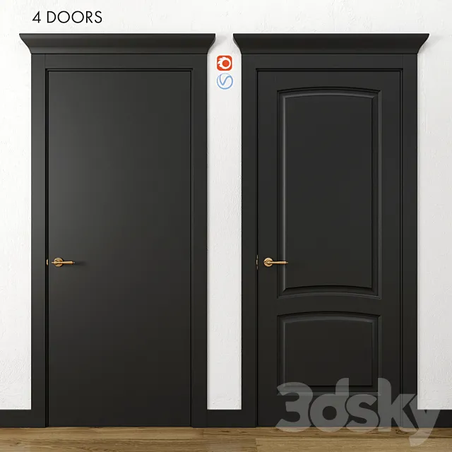 Doors Volkhovets Galant part 3 3D Model