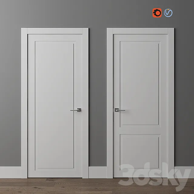 Doors Volkhovets Neo Classic 8001 8002 3DModel