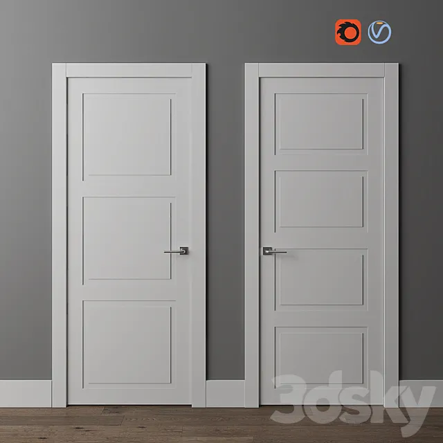 Doors Volkhovets Neo Classic 8003 8004 3DModel