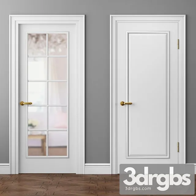 Doors Volkhovets Paris 8101 and 8102 3D Model Download