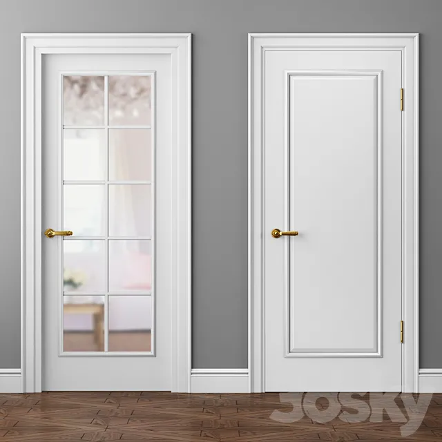 Doors Volkhovets Paris 8101 and 8102 3DModel