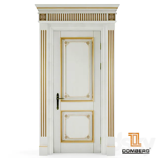 Doors with pilasters Domberg 3D Model