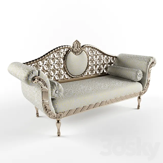 Dordogne Chaise Longue by La Maison Boutique 3D Model Dordogne Chaise Longue by La Maison Boutique 3D Model