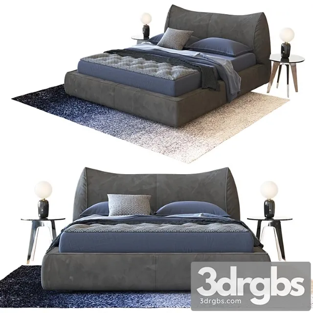 Dorelan d Sign smooth bed by enrico cesana 2 3D Model Download