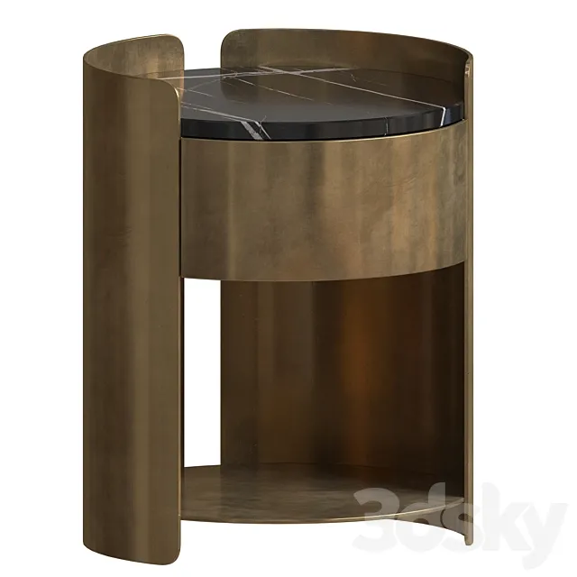 Doric Night Stand 3D Model Doric Night Stand 3D Model