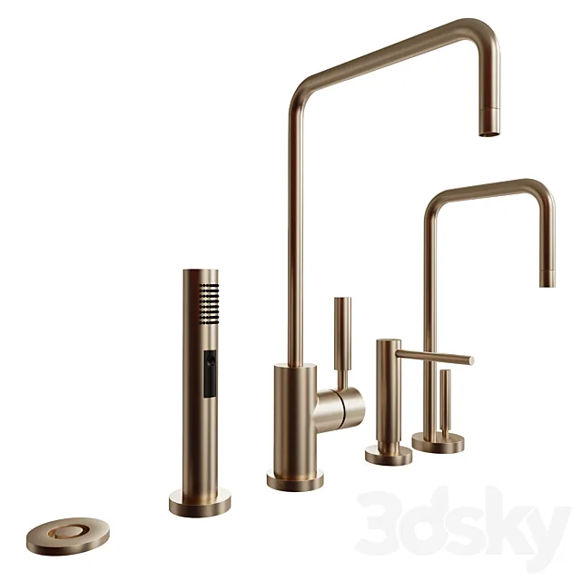 Dornbracht Kitchen Faucet Set 01 3D Model