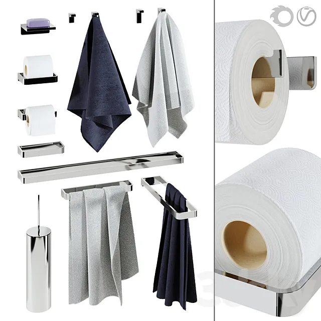 Dornbracht LULU decor set 3D Model