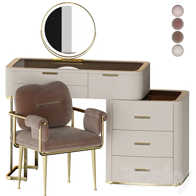 DOROTHY Modern Vanity Set 3D Model