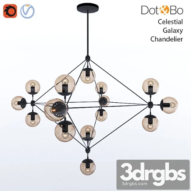 Dot Bo Celestial Galaxy Chandelier 2 3D Model Download