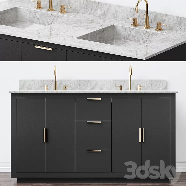 Double Bathroom Vanity Set See More by Avanity 3D Model Double Bathroom Vanity Set See More by Avanity 3D Model