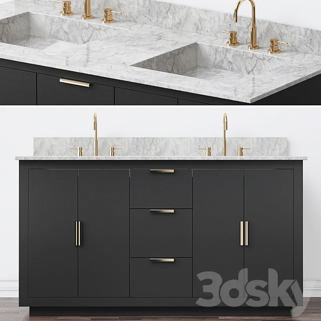 Double Bathroom Vanity Set See More by Avanity 3DModel Double Bathroom Vanity Set See More by Avanity 3DModel