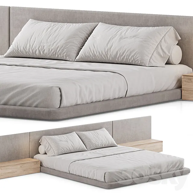 Double bed 05 3D Model Double bed 05 3D Model