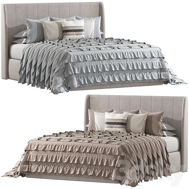 Double bed 119 3D Model Double bed 119 3D Model