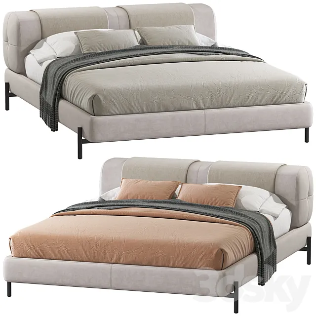 Double bed 127. 3D Model Double bed 127. 3D Model
