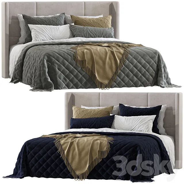 Double bed 131 3D Model Double bed 131 3D Model