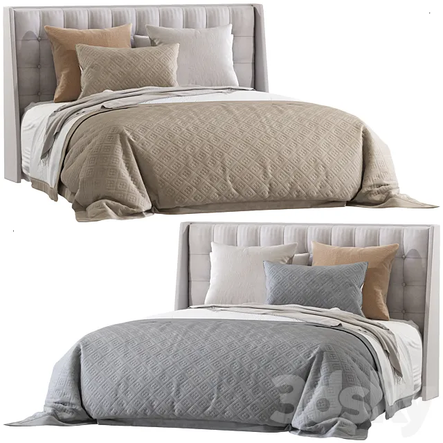 Double bed 138 3D Model Double bed 138 3D Model