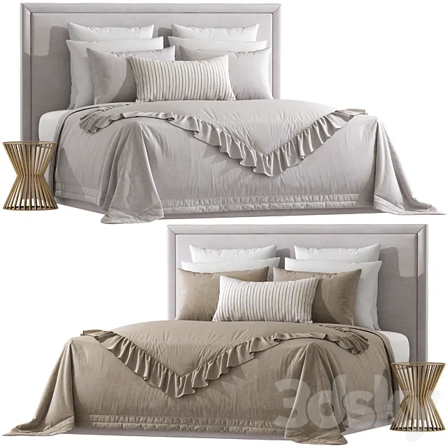 Double bed 153 3D Model Double bed 153 3D Model