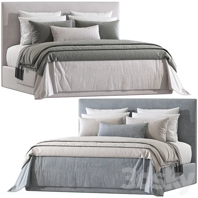 Double bed 163. 3D Model Double bed 163. 3D Model