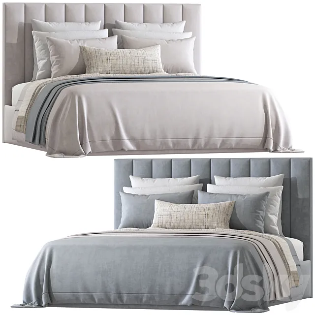 Double bed 170 3D Model Double bed 170 3D Model