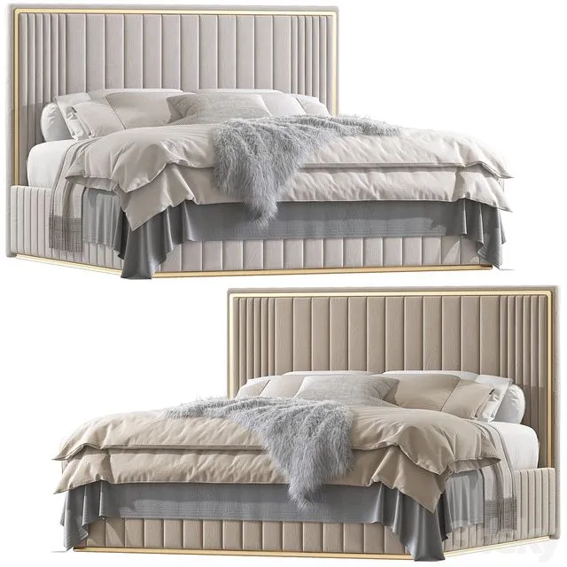 Double bed 71 3D Model Double bed 71 3D Model
