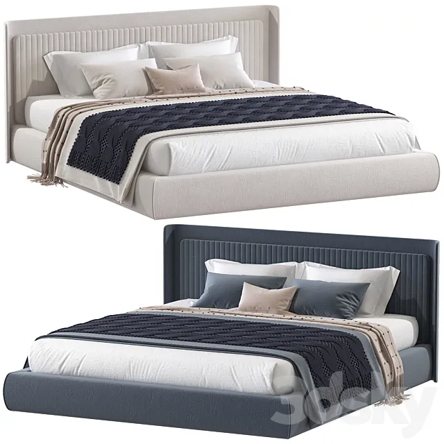 Double bed 73 3D Model Double bed 73 3D Model