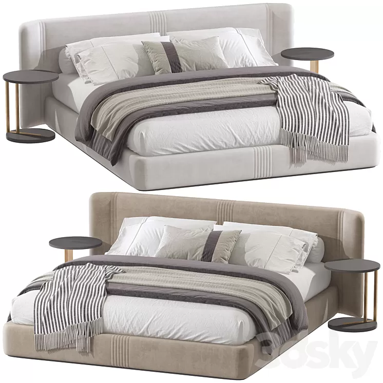 Double bed 96. 3D Model Free Download