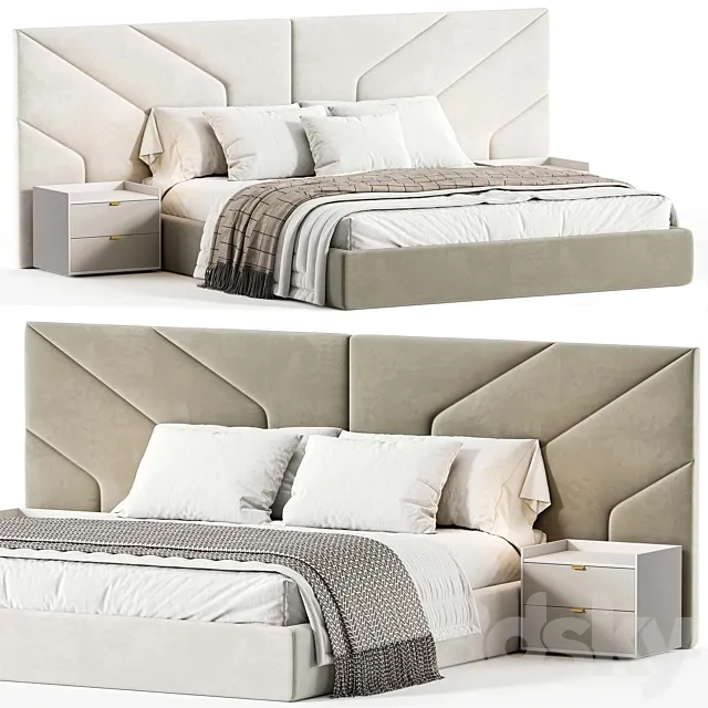 Double bed BORI 3D Model Double bed BORI 3D Model