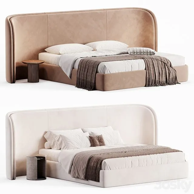 Double bed Ferrol Bed 3D Model
