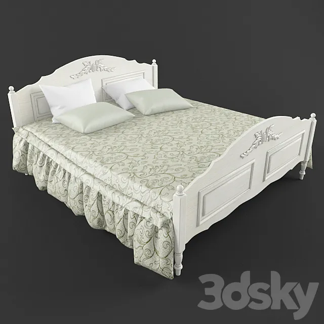 Double bed Francoise 3DModel