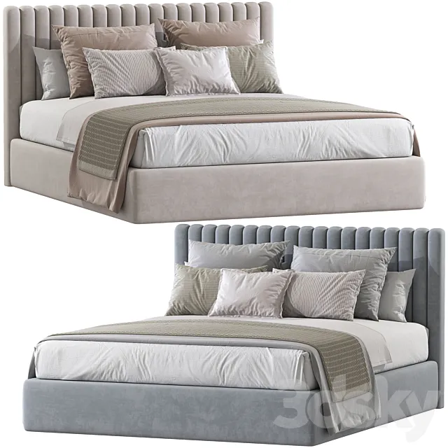 Double bed Mora №176 3D Model Double bed Mora №176 3D Model