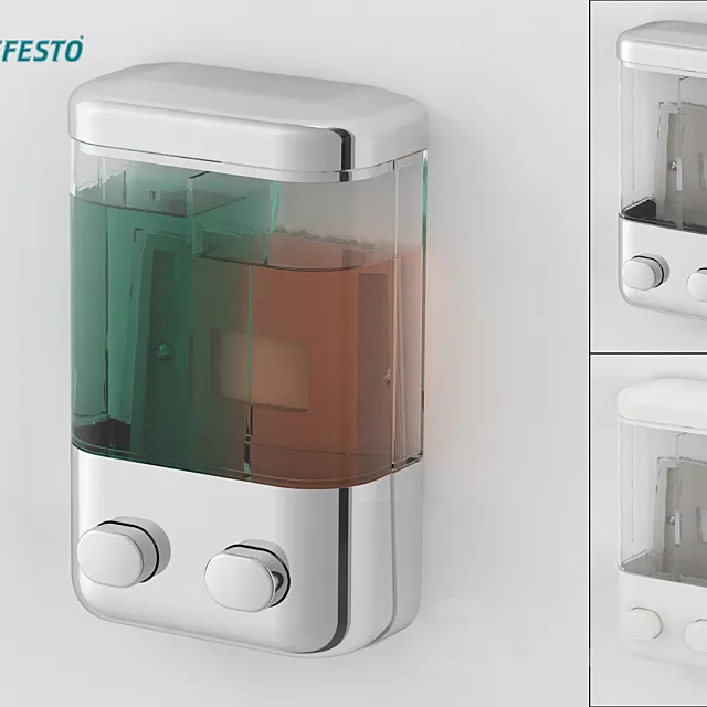 Double dispenser 3D Model Double dispenser 3D Model