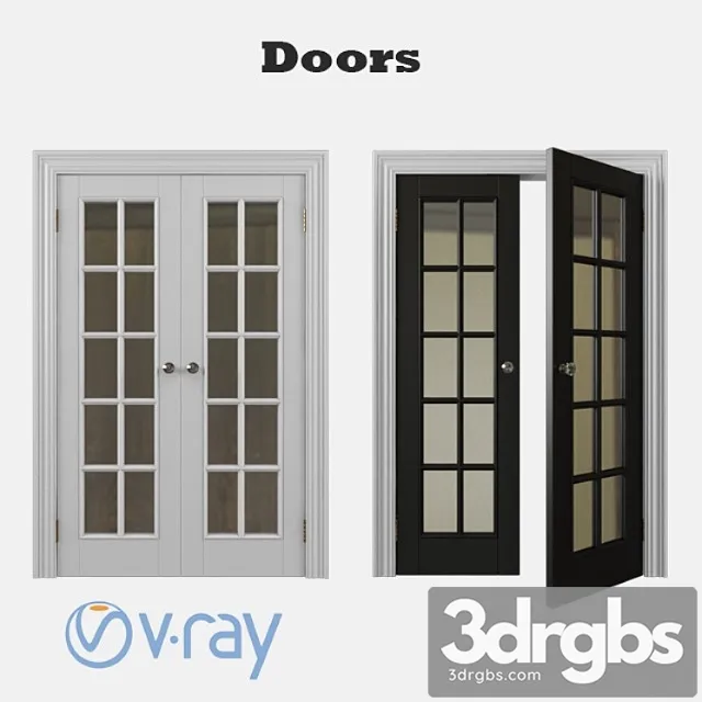 Double Door 3D Model Download