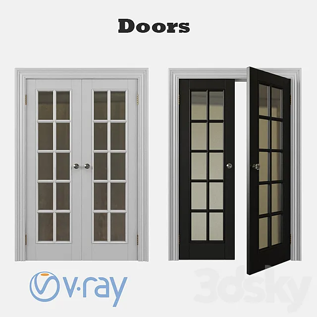 Double door 3D Model
