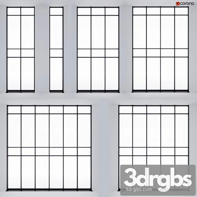 Double-glazed panoramic glazing 3D Model Download