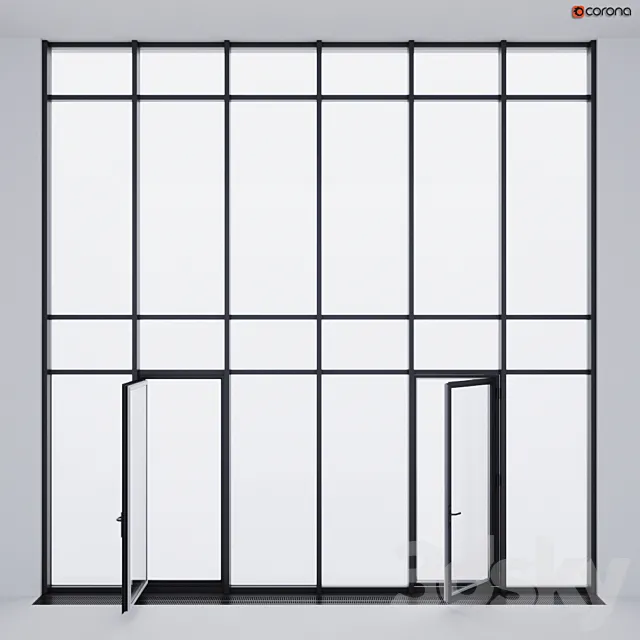 Double-glazed windows 3D Model