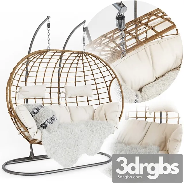 Double indoor outdoor hanging chair Double indoor outdoor hanging chair