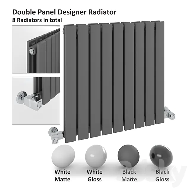 Double Panel Radiator – Milano Alpha Radiator 3D Model