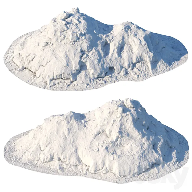 Double snowdrift 150cm 3DModel Double snowdrift 150cm 3DModel
