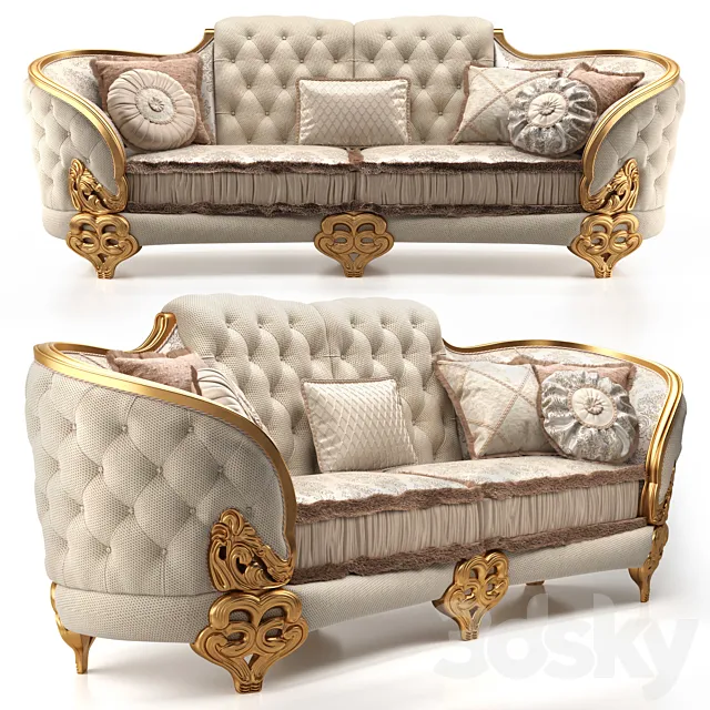 Double sofa BOBOLI 3D Model
