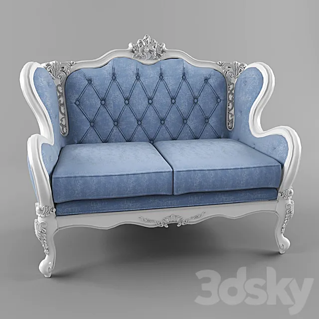 Double sofa Fanteri 3D Model Double sofa Fanteri 3D Model