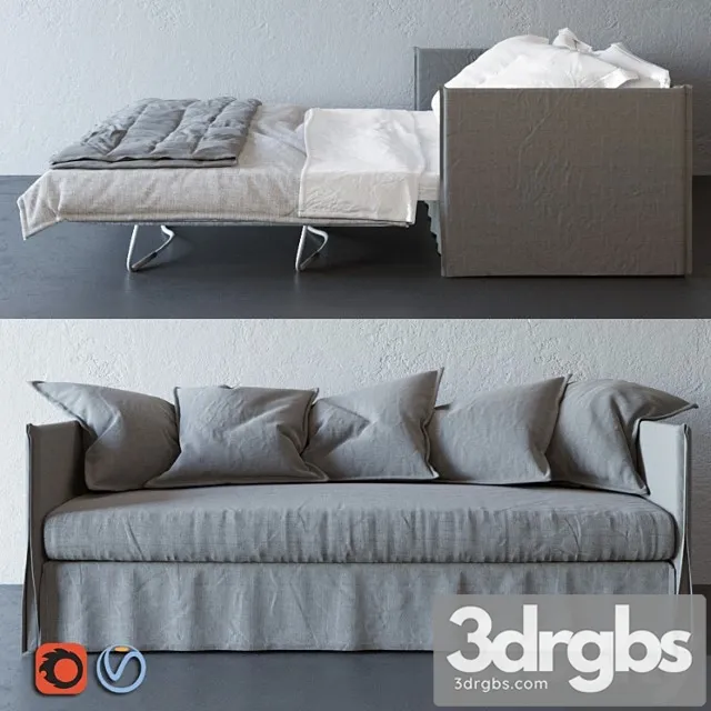 Double sofa Fuch 2 Meridiani 3D Model Download Double sofa Fuch 2 Meridiani 3D Model Download
